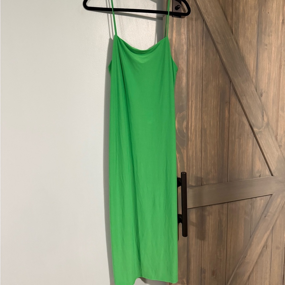 Zara Vibrant Green Midi Dress